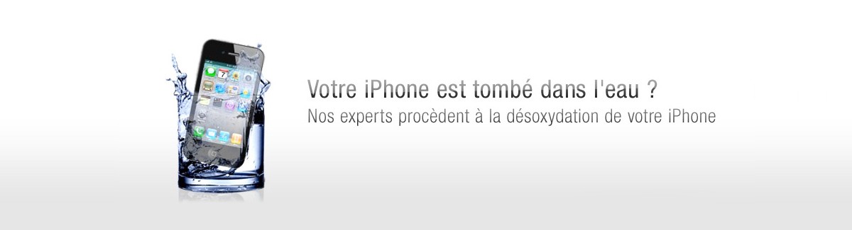 iPhone tombé dans l'eau